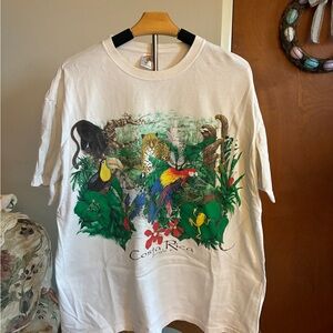 Costa Rica Tropical Wildlife Graphic Tee - White